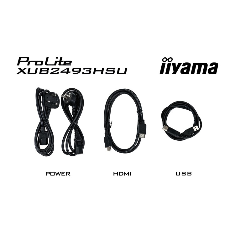 iiyama ProLite XUB2493HSU 24" IPS Full HD 100Hz Height-Adjustable Monitor