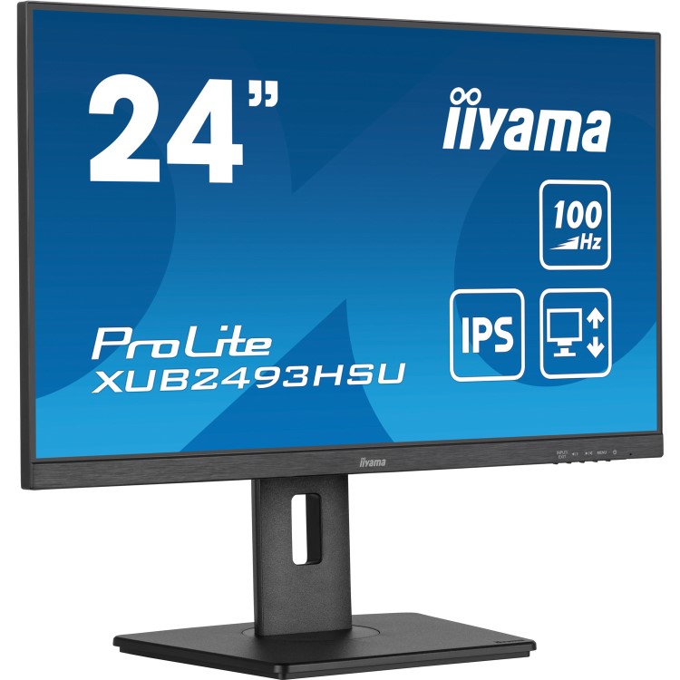 iiyama ProLite XUB2493HSU 24" IPS Full HD 100Hz Height-Adjustable Monitor