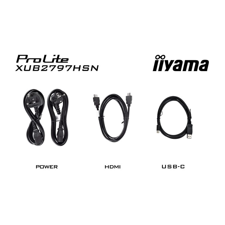 iiyama ProLite XUB2797HSN 27" IPS Full HD 100Hz USB-C RJ45 Monitor