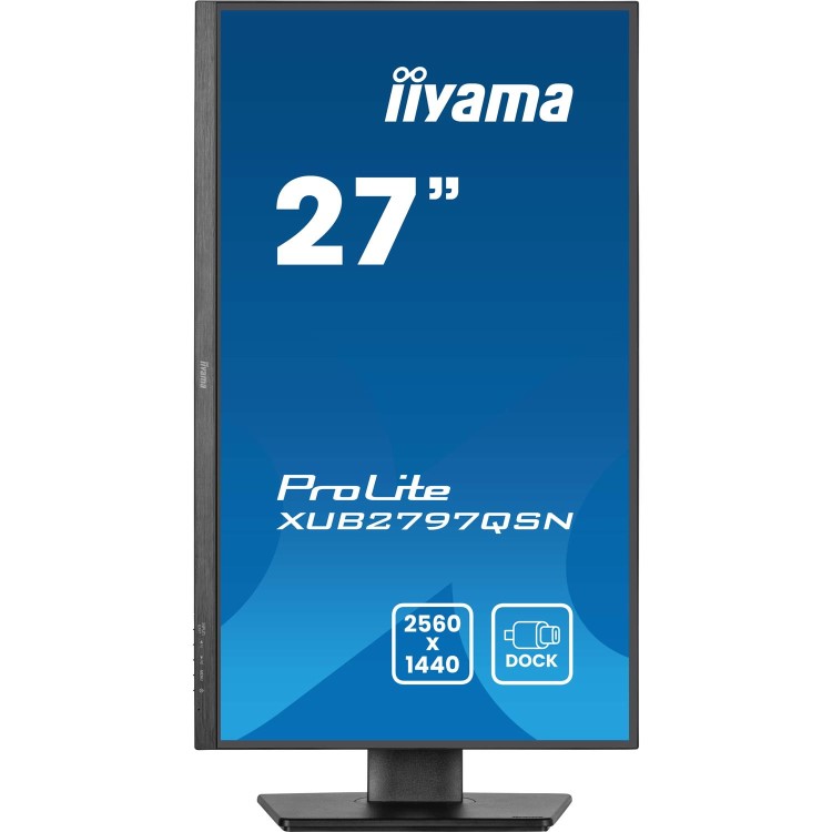 iiyama ProLite XUB2797QSN 27" IPS QHD 100Hz USB-C Height-Adjustable Monitor