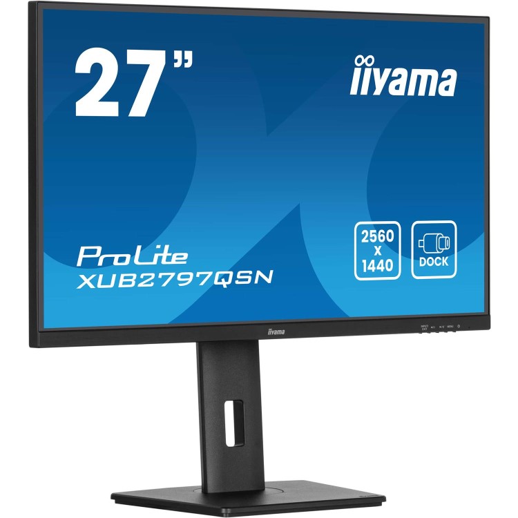 iiyama ProLite XUB2797QSN 27" IPS QHD 100Hz USB-C Height-Adjustable Monitor