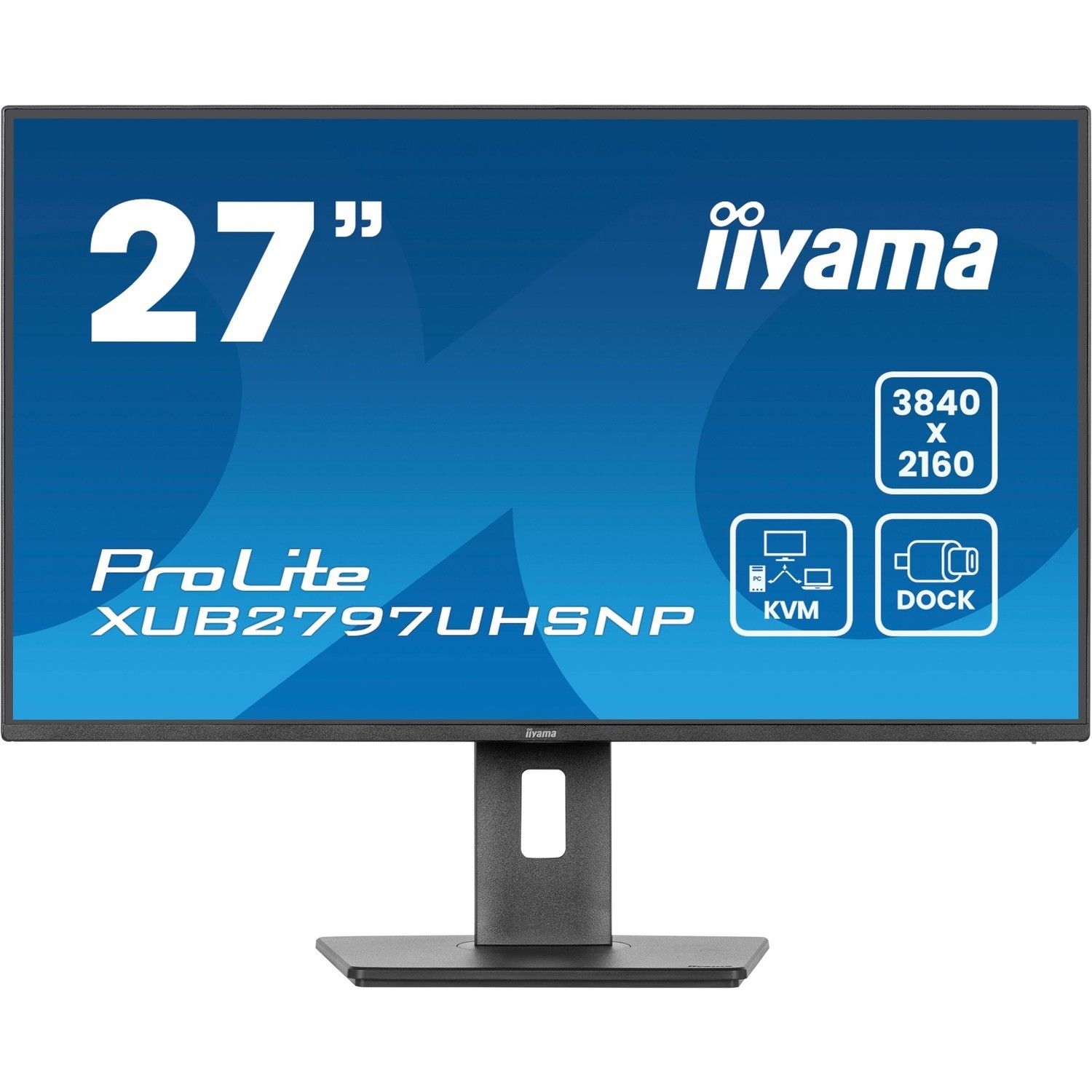 iiyama ProLite XUB2797UHSNP 27 IPS 4K UHD USB-C KVM Height-Adjustable Monitor