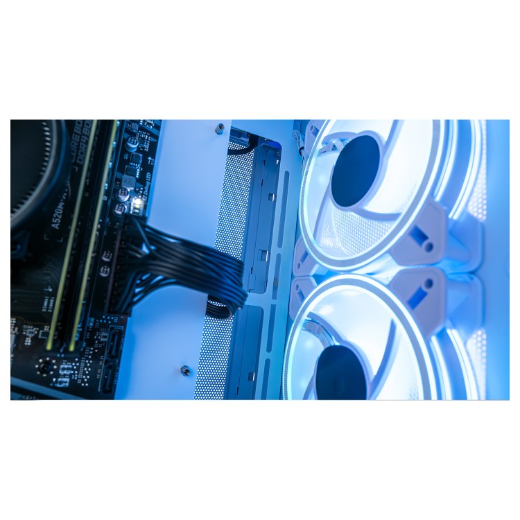 AWD IT Mini Cube RTX 4060 Windows 11 Gaming PC + 27" Full HD Curved Gaming Monitor