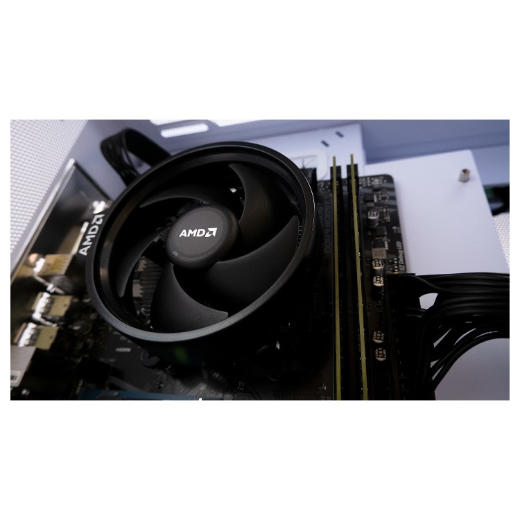 AWD IT Mini Cube RTX 4060 Windows 11 Gaming PC + 27" Full HD Curved Gaming Monitor