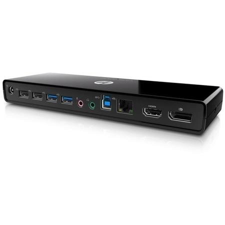Hewlett Packard Docking station Laptop Port Replicator USB 3.0 includes power cable. For