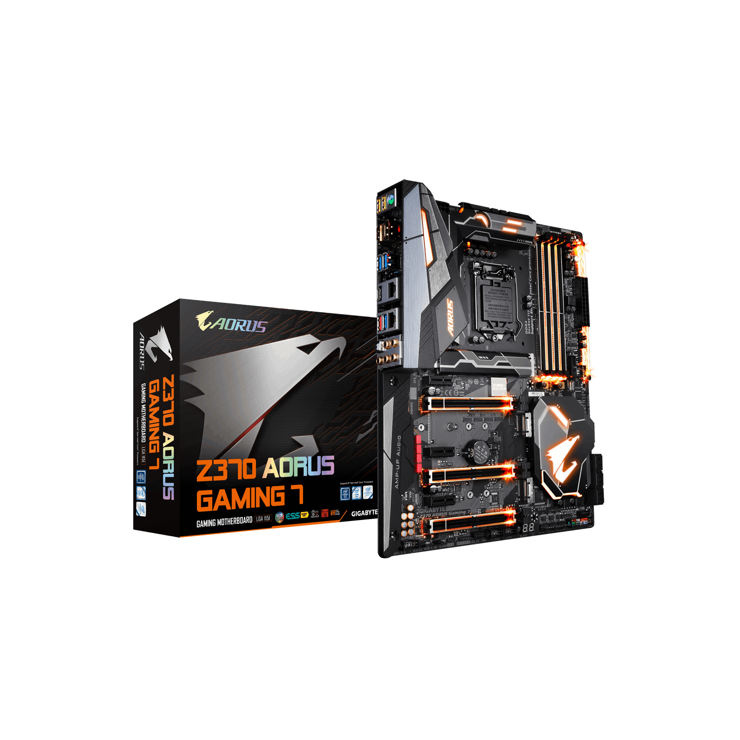 マザーボード GIGABYTE Z370 AORUS Gaming 7 (Intel LGA1151 Z370 ATX 3xM.2 M.2 Thermal Guard Front USB 3.1 ESS Sabre DAC RGB Fusion Fan Stop SLI マザーボード GIGABYTE Z370 AORUS ULTRA GAMING 2.0 Z370 AORUS ULTRA