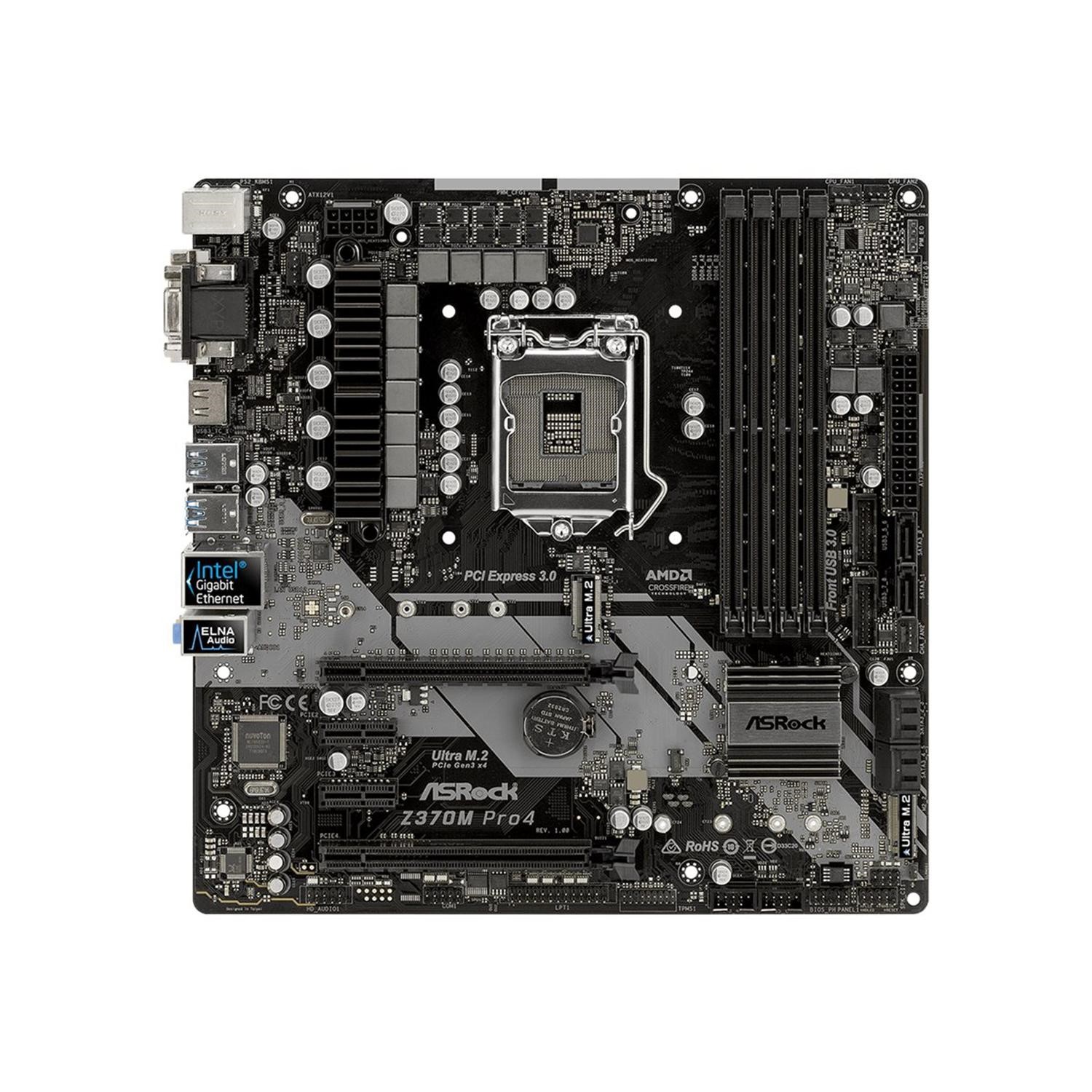 Z370m Asrock Z370 Pro4 Ram Asrock Z370M PRO4 Intel Socket 1151