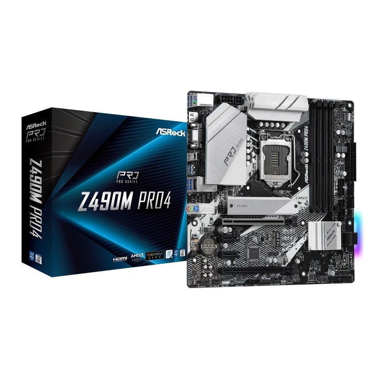 ASRock Intel Z490M PRO4 Micro-ATX Motherboard