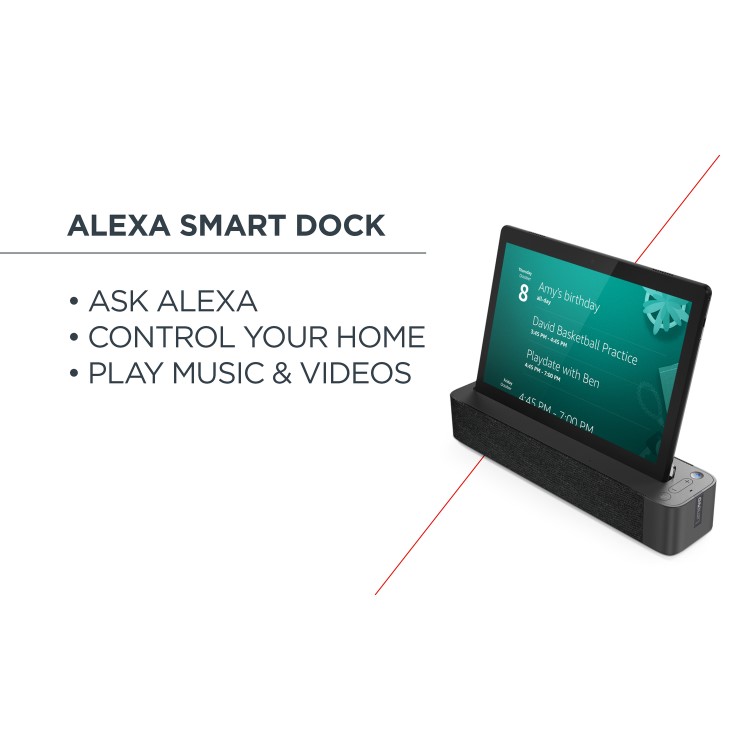 Lenovo SmartTab M10 32GB Alexa Enabled 10.1 Inch Tablet with Smart Speaker Dock