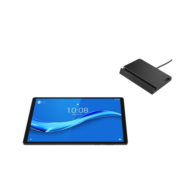 Lenovo Smart Tab M10 FHD Plus 2nd Gen 10.3" Iron Grey 32GB Wi-Fi Tablet with Charging Stand