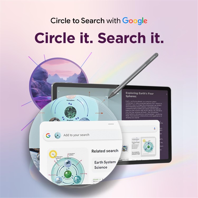 Lenovo Idea Tab 11" Luna Grey 128GB Wi-Fi Tablet with Pen