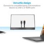 electriQ eiQ-15FHDPMT 15.6" IPS Full HD HDR USB-C Portable Monitor - No touchscreen input!