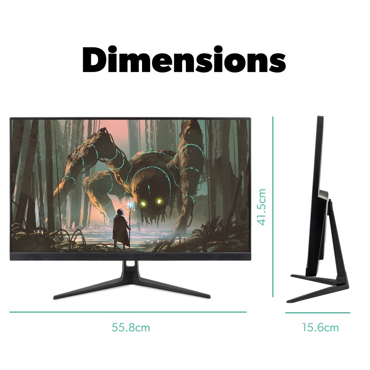 electriQ 25" Full HD HDR 165Hz Gaming monitor