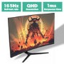 Refurbished electriq 32" QHD HDR 165Hz FreeSync Curved Gaming Monitor
