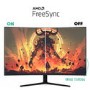 Refurbished electriq 32" QHD HDR 165Hz FreeSync Curved Gaming Monitor