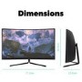 electriQ 32" 4K UHD HDR Curved Monitor