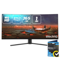 electriQ 34" QLED WQHD 165Hz 1ms UltraWide Curved Gaming Monitor electriQ 34" QLED WQHD 165Hz 1ms UltraWide Curved Gaming Monitor