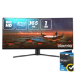electriQ 34" WQHD QLED 165Hz 1ms Ultrawide Curved Gaming Monitor