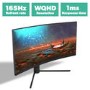 electriQ 34" QLED WQHD 165Hz 1ms UltraWide Curved Gaming Monitor