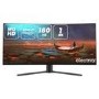 electriQ 34" QLED WQHD 180Hz 1ms UltraWide Curved Gaming Monitor