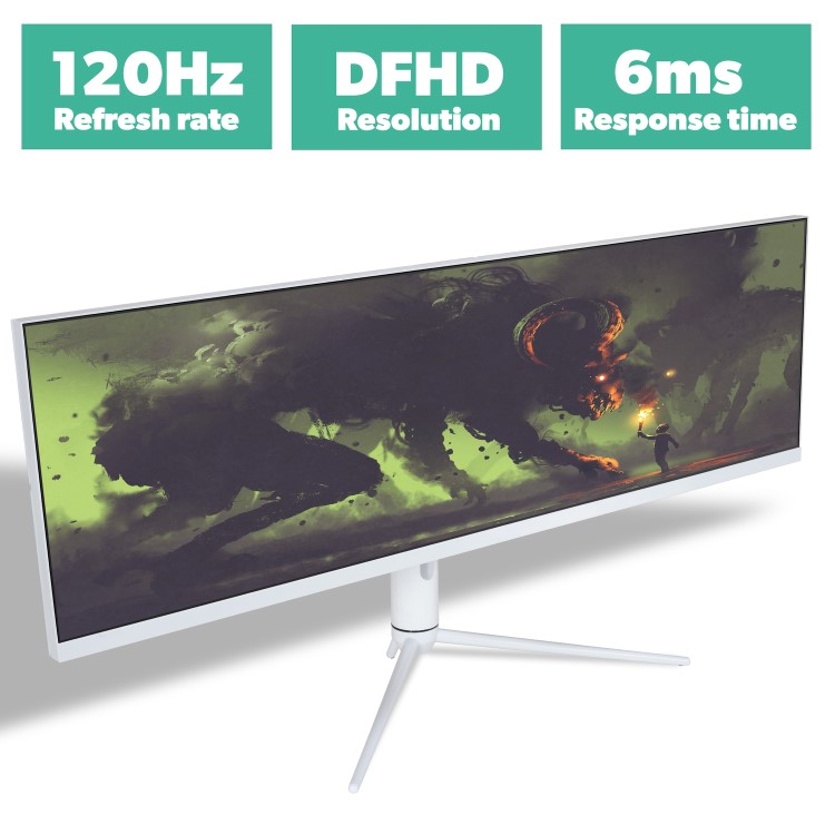 Refurbished electriQ 43" Double FHD 120hz Super UltraWide Monitor without Stand