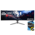 electriQ 49" QLED UWQHD 120Hz Super UltraWide Curved Monitor