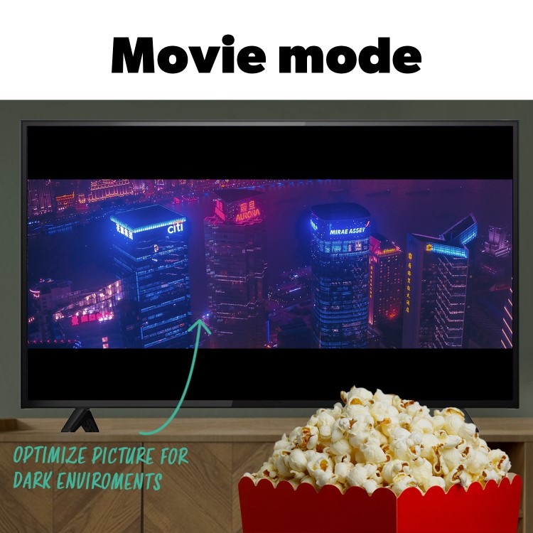 electriQ T2SMH 50 Inch LED 4K HDR Freeview Android Smart TV
