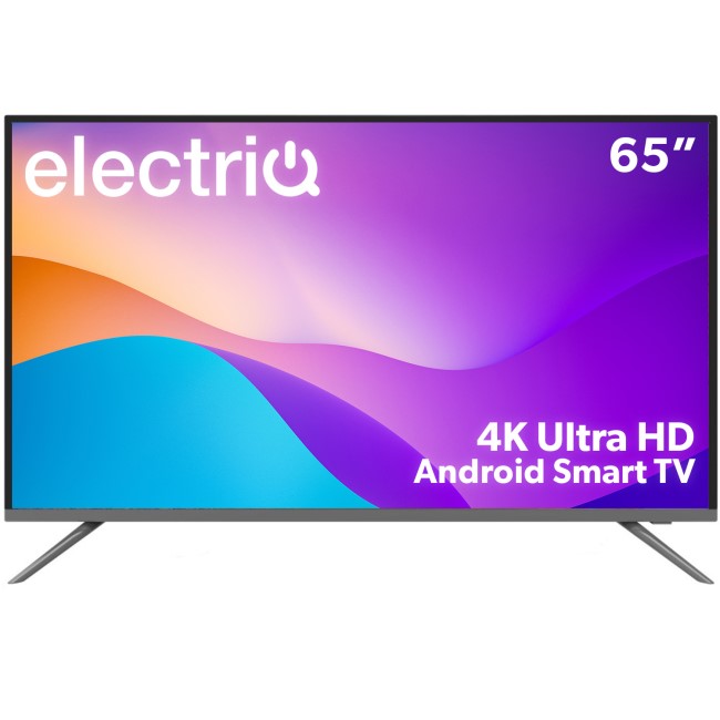electriQ T2SMH 65 Inch LED 4K HDR Freeview Android Smart TV