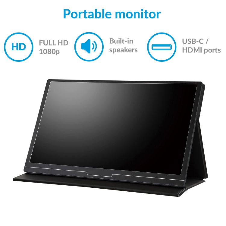 electriQ eiQ-15FHDPM 15.6" IPS Full HD Type C Portable Monitor