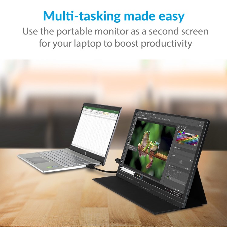 electriQ eiQ-15FHDPM 15.6" IPS Full HD Type C Portable Monitor