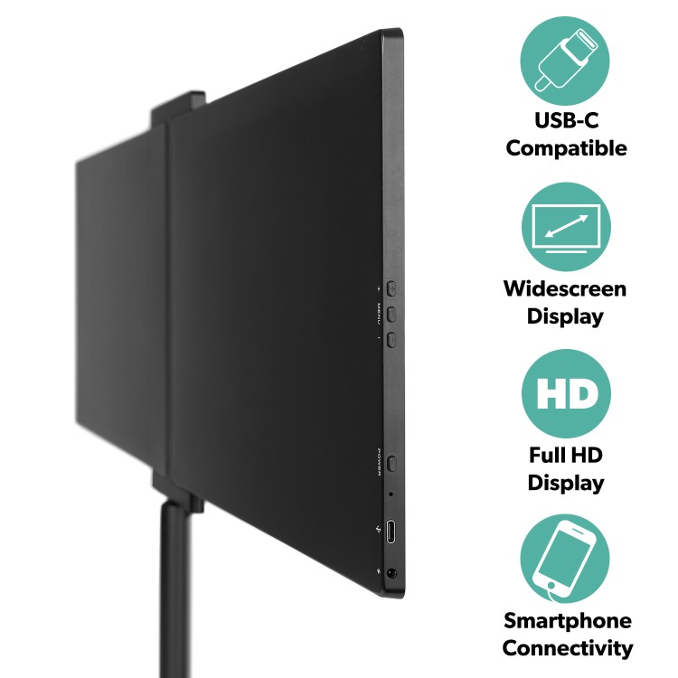 electriQ 15.6" IPS Full HD USB-C Dual Portable Monitor