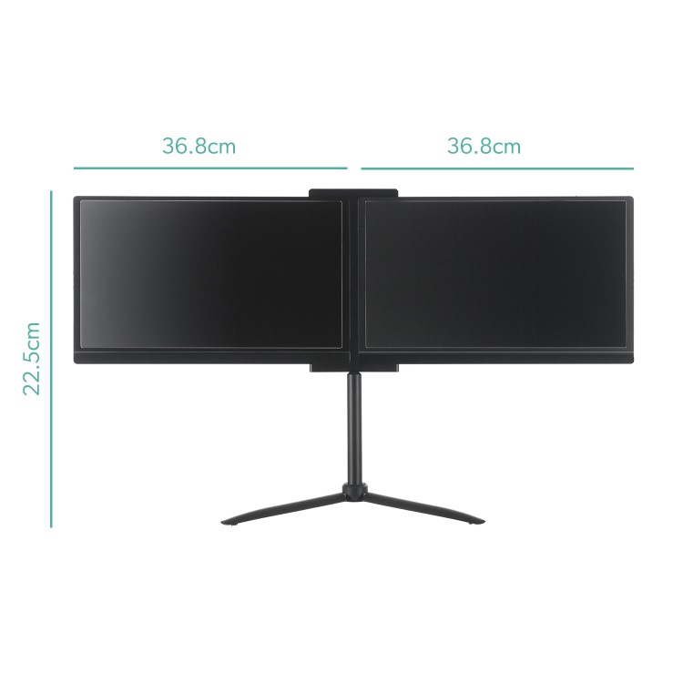 electriQ 15.6" IPS Full HD USB-C Dual Portable Monitor
