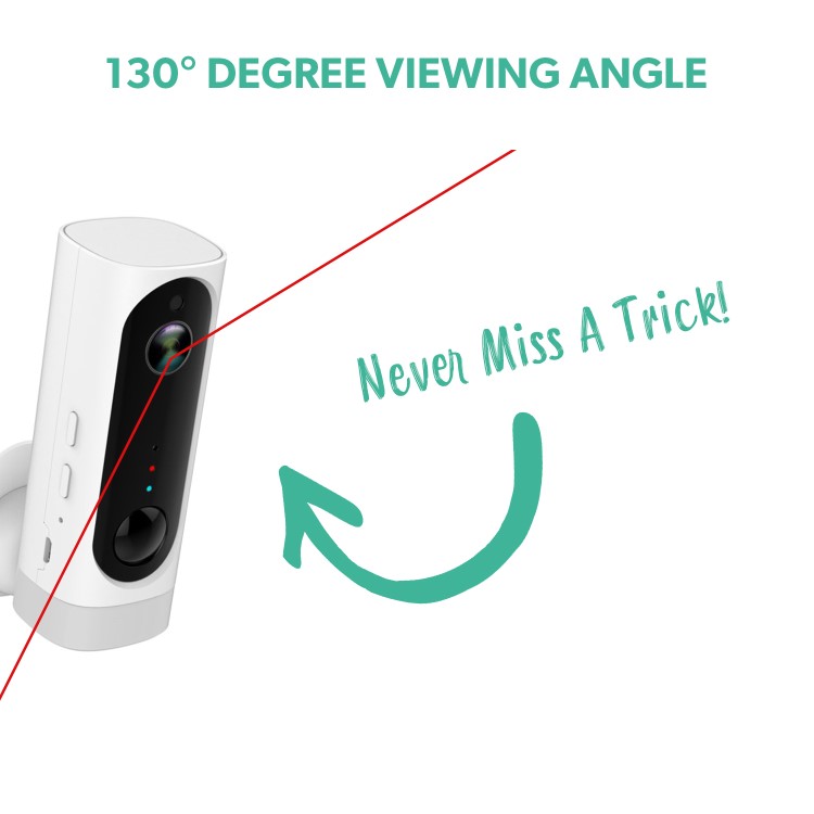 electriQ 720p HD Wireless Indoor Battery Camera with Mount