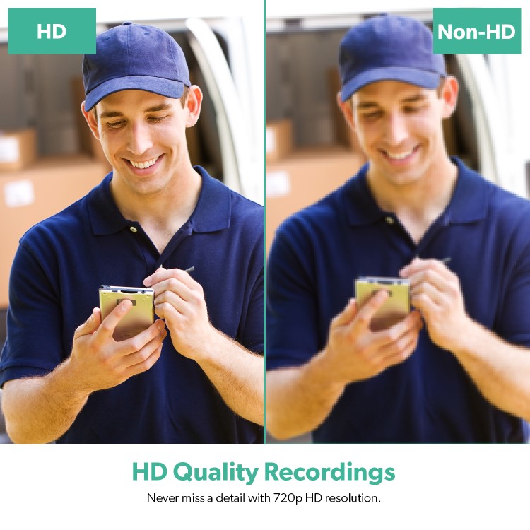 Box Opened electriQ 720p HD Wireless Video Doorbell Camera Gen 1 with Intercom & Chime Silver