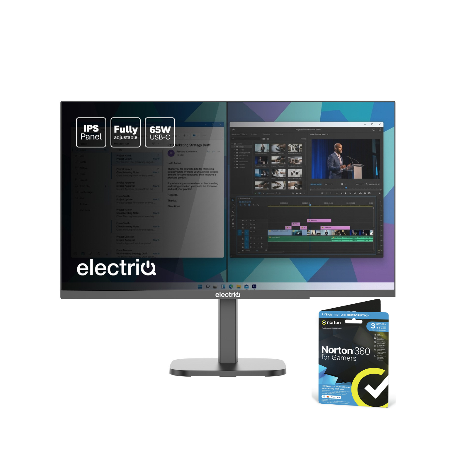27 IPS Full HD 144Hz 65 Watt USB C Monitor