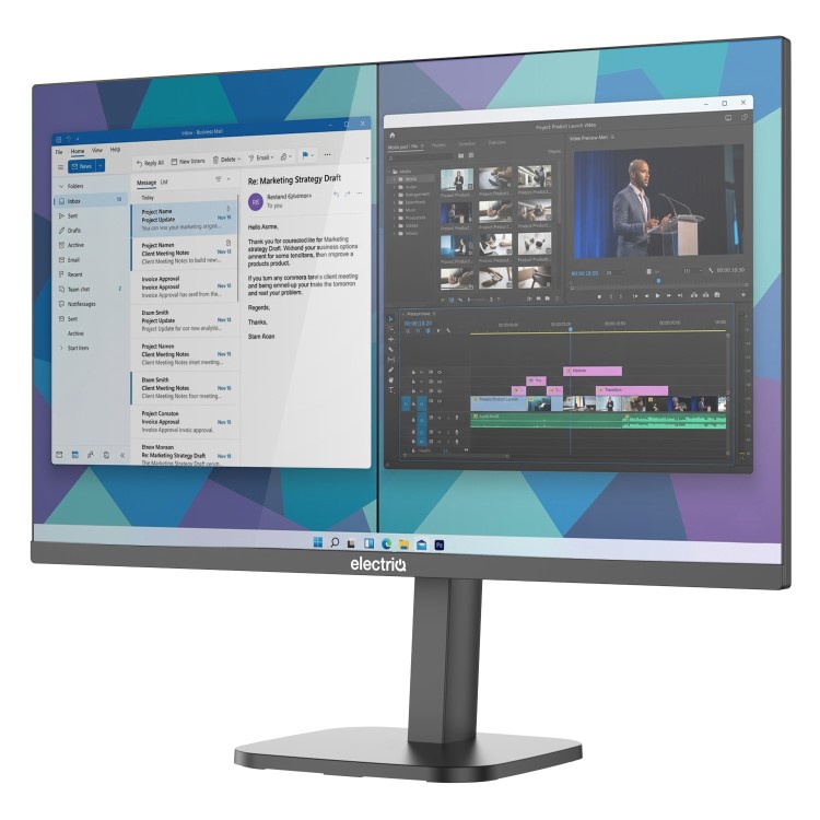 electriQ 27" IPS Full HD 144Hz 65W USB-C Monitor