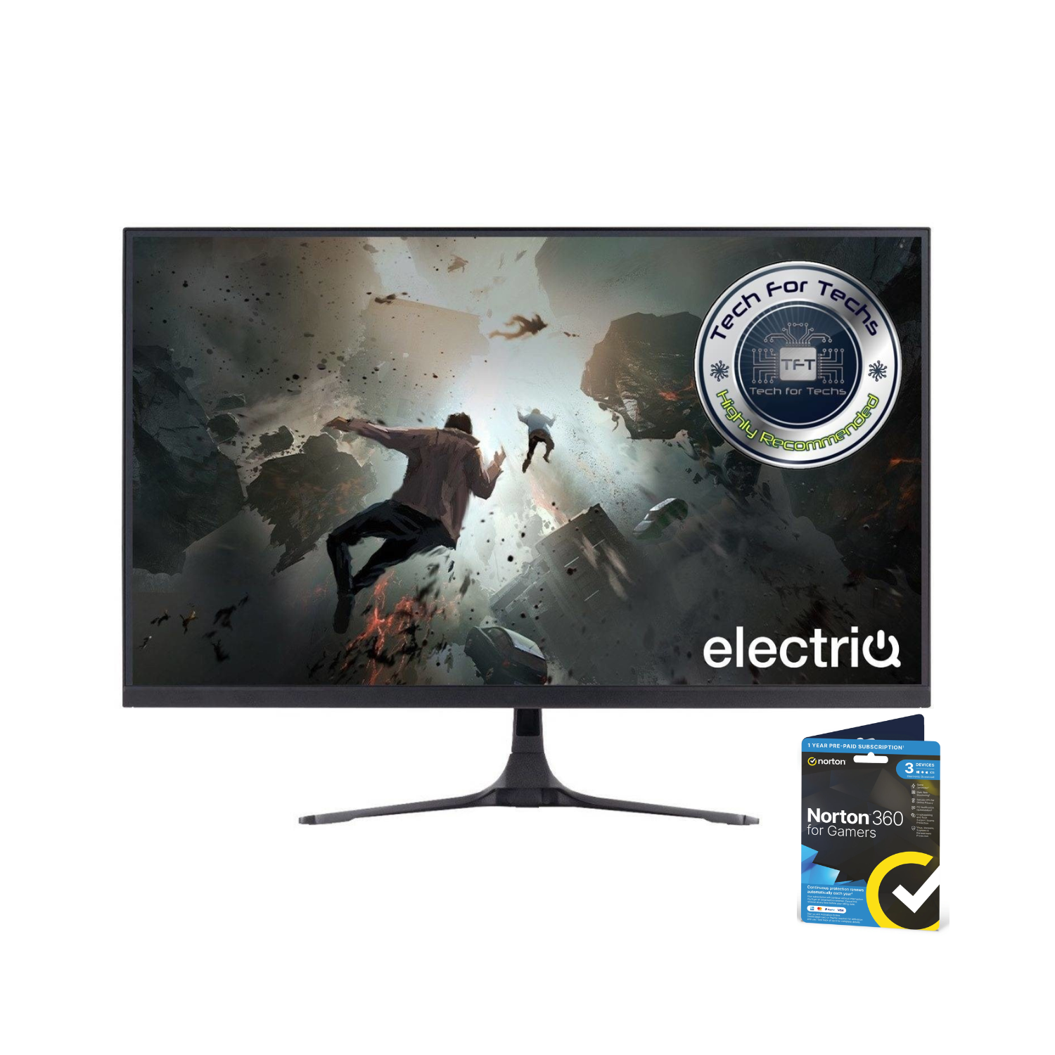 Electriq 27 Ips Qhd 180Hz 1Ms Gaming Monitor Black, Laptops Direct - eiq-27QHD180I