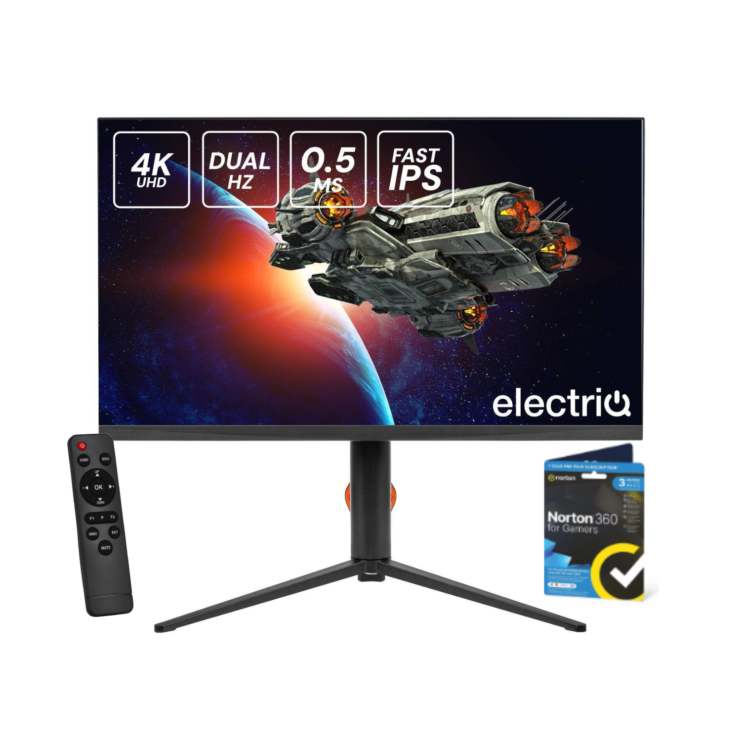 Laptops Direct - Electriq 27 UHD160fhd320i 27 Ips Dual Hz UHD 4K 160Hz Full Hd 320Hz 0 Black - eiq-27UHD160FHD320I