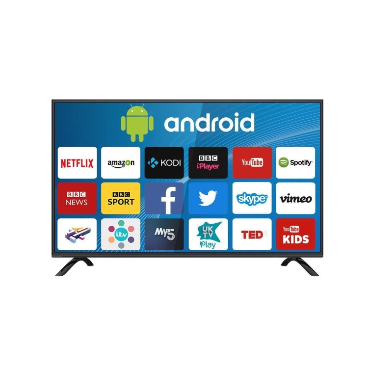 Ex Display - electriQ 43" 4K Ultra HD HDR LED Android Smart TV with Freeview HD