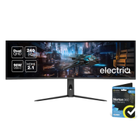 Refurbished electriQ 49'' VA Dual QHD 240Hz HDR400 UltraWide Curved USB-C Gaming Monitor
