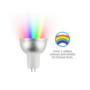 Box Opened electriQ Dimmable Smart Colour WIFI LED Spotlight Bulb with MR16 fitting - Alexa & Google Home compatible