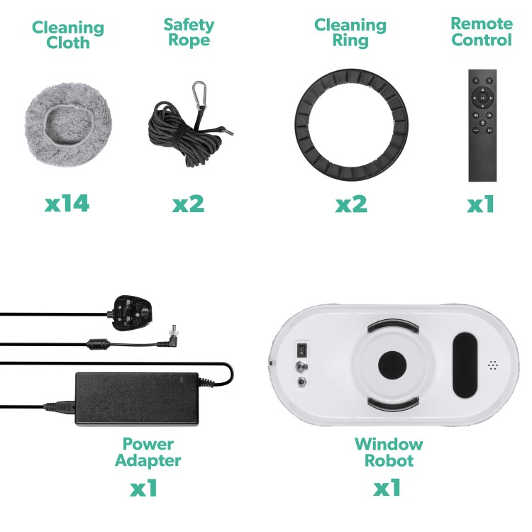 electriQ Robot Window Cleaner and Robotic Mop