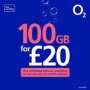 O2 120GB Data SIM Only Contract 12 Months