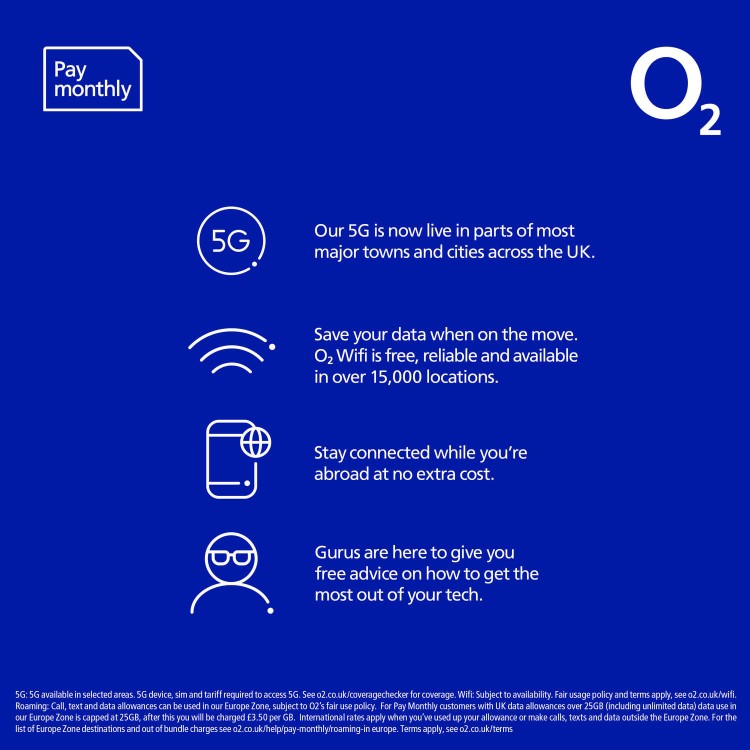 O2 Unlimited Data SIM Only Contract 12 Months