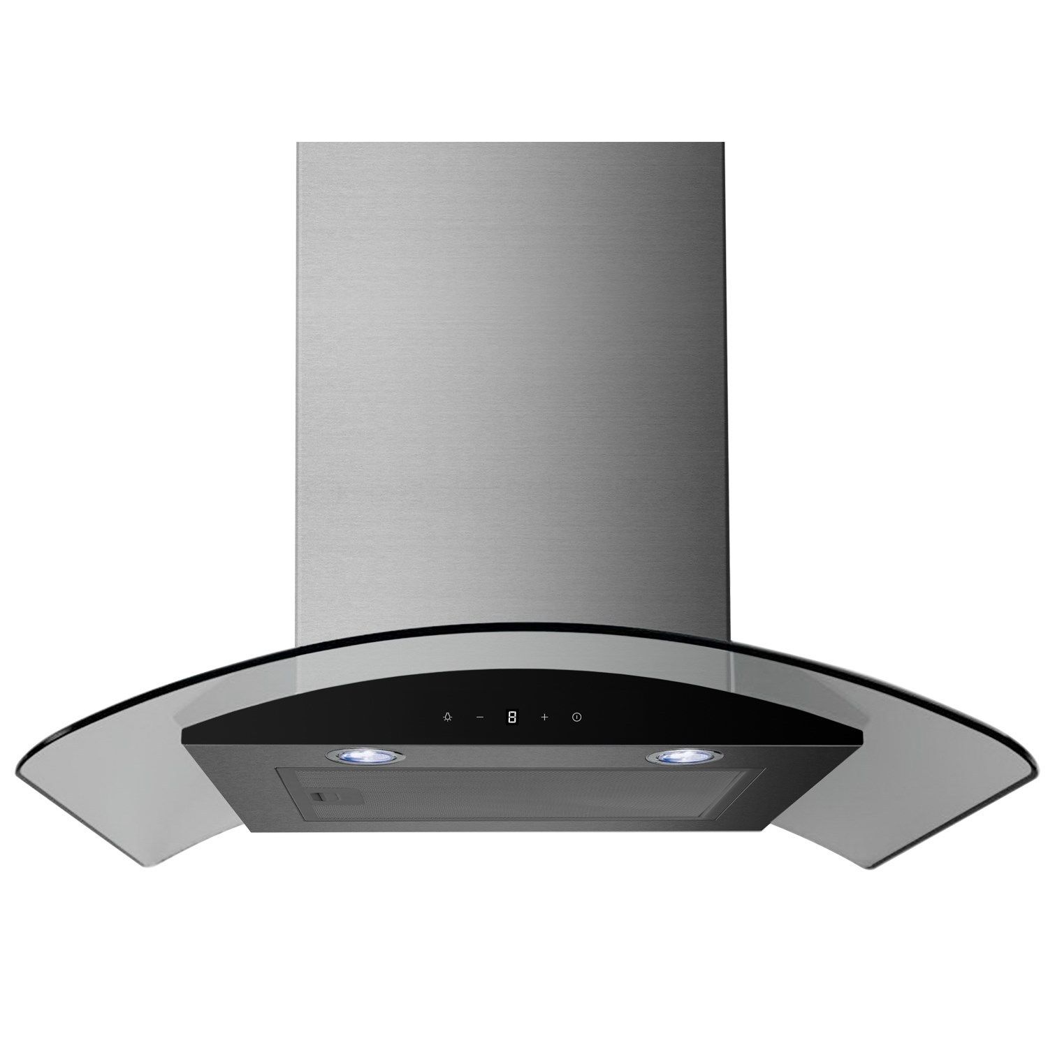 60cm Stainless Curved Glass Touch Control Chimney Cooker Hood Extractor Fan eBay