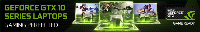 GTX 10 Series For Laptops