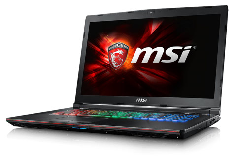 MSI gaming notebook