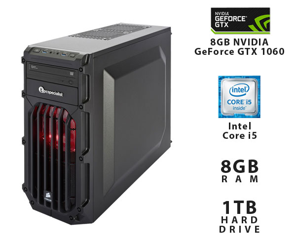 PC Specialist Core i57400 8GB 1TB GeForce GTX 1060 Windows 10 Gaming
