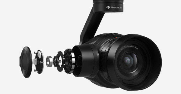DJI Zenmuse X5S enhanced stability and vibration reduction