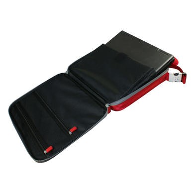 Bipra 15.6 Inch Laptop Bag - Black With Red Detailing, Shoulder Strap, Nylon Construction - View #5